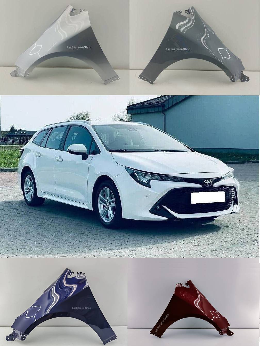 KOTFLÜGEL VORNE LACKIERT IN WUNSCHFARBE NEU für Toyota Corolla 2018-/Suzuki Swace