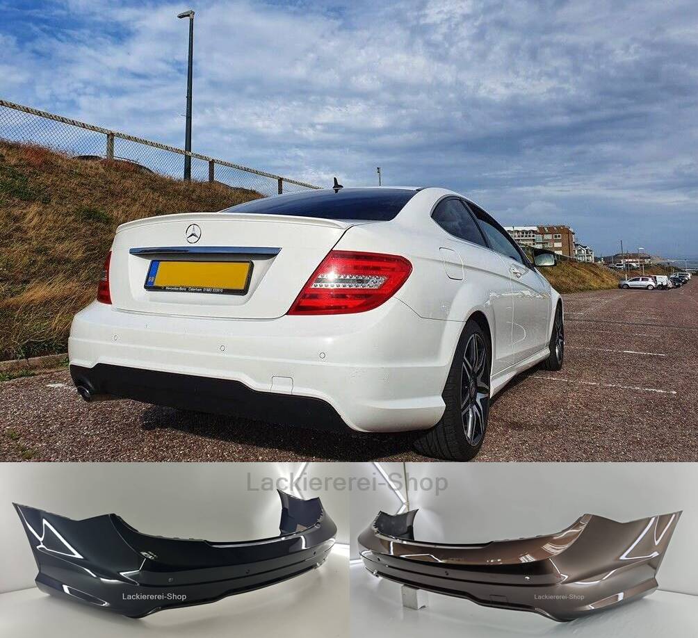 STOßSTANGE HINTEN LACKIERT IN WUNSCHFARBE für Mercedes C W204/C204 AMG Styling