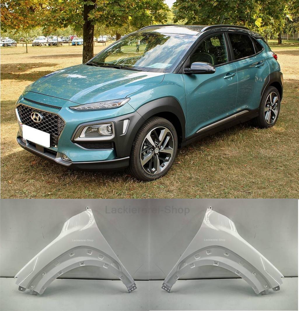 KOTFLÜGEL VORNE LACKIERT IN WUNSCHFARBE NEU für Hyundai Kona 2017-2023