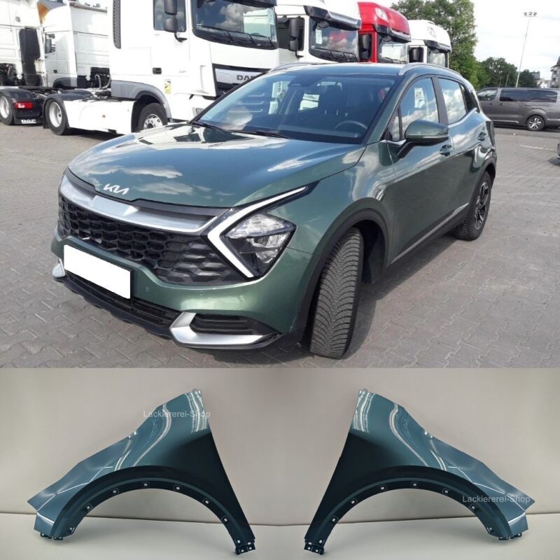 KOTFLÜGEL VORNE LACKIERT IN WUNSCHFARBE NEU für Kia Sportage 2021-