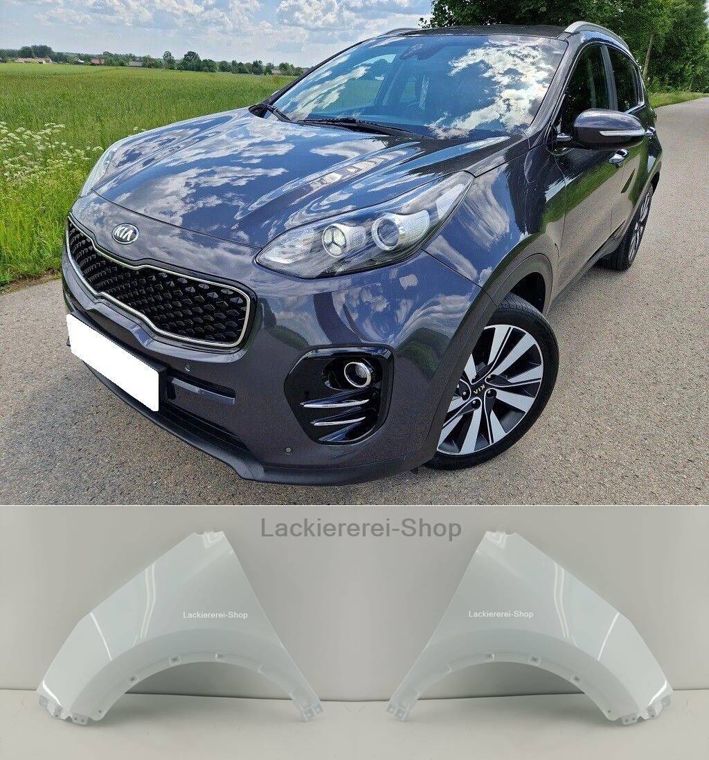 KOTFLÜGEL VORNE LACKIERT IN WUNSCHFARBE NEU für Kia Sportage 2015-2021
