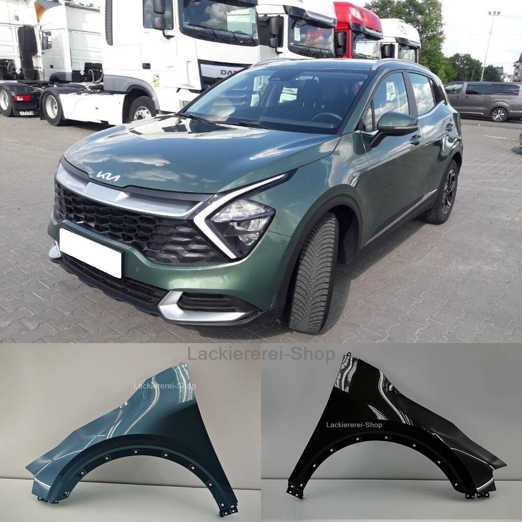 KOTFLÜGEL VORNE LACKIERT IN WUNSCHFARBE NEU für Kia Sportage 2021-