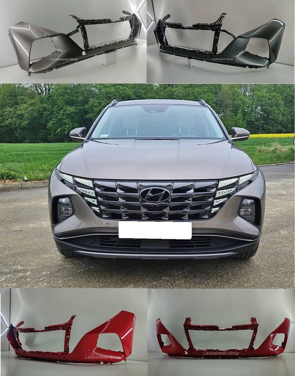 STOßSTANGE VORNE LACKIERT IN WUNSCHFARBE NEU für Hyundai Tucson 2020-2024 PDC