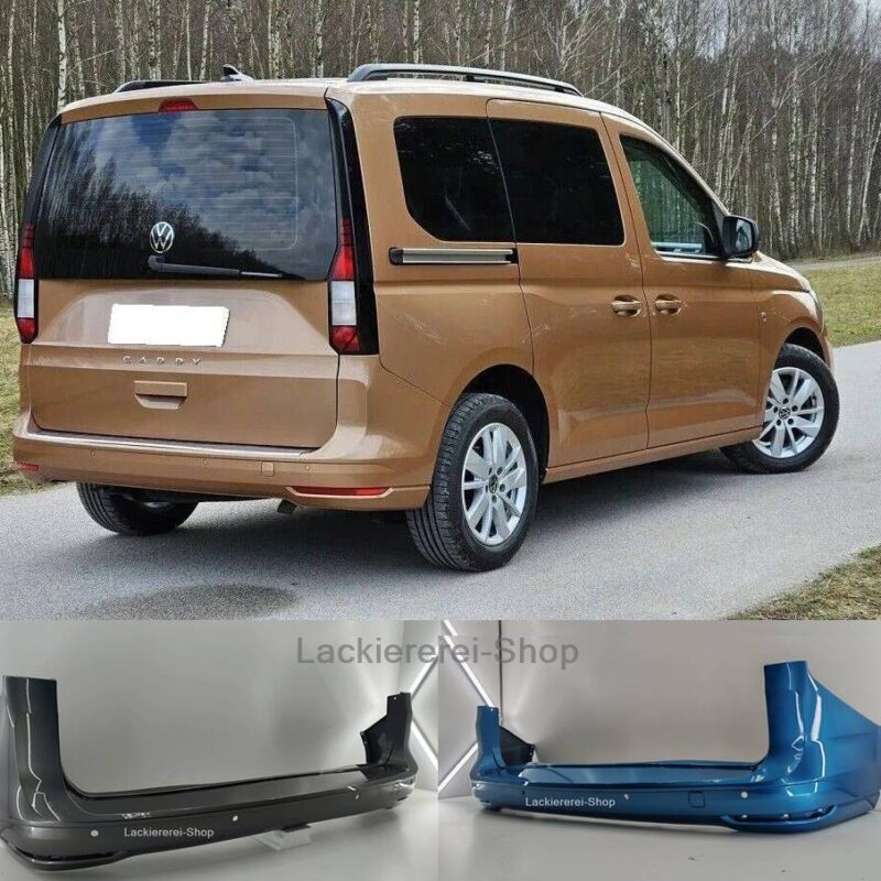STOßSTANGE HINTEN LACKIERT IN WUNSCHFARBE NEU für VW Caddy V 2020-