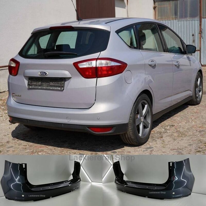 STOßSTANGE HINTEN LACKIERT IN WUNSCHFARBE für Ford C-MAX 2010-2019 mit PDC