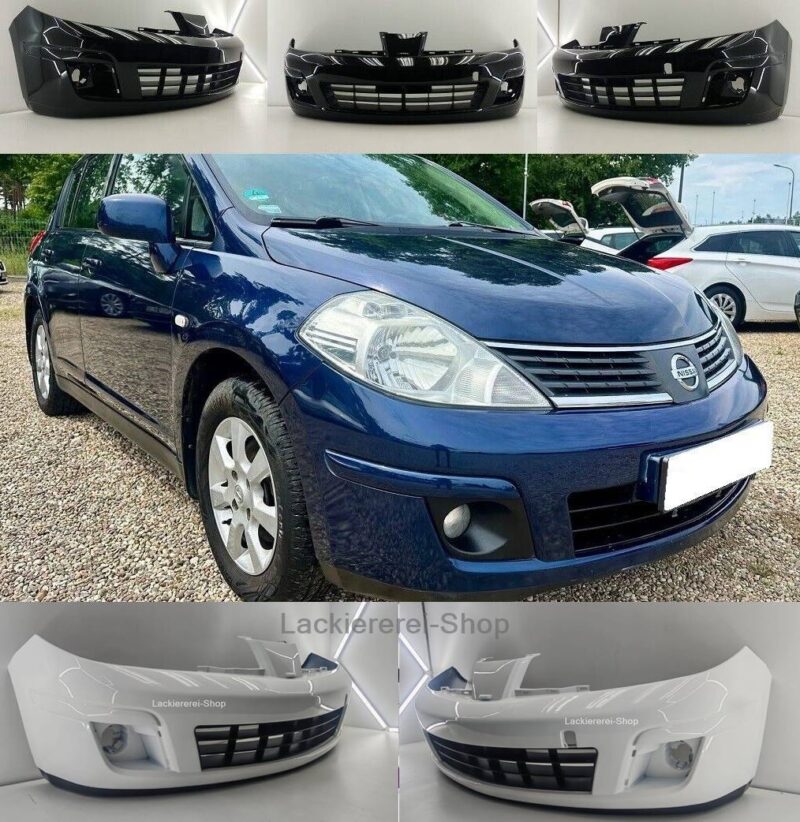 STOßSTANGE VORNE LACKIERT IN WUNSCHFARBE NEU für Nissan Tiida 2007-2011