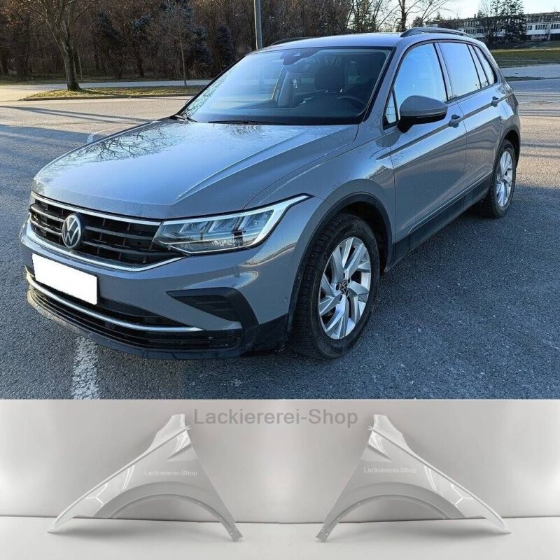 KOTFLÜGEL VORNE LACKIERT IN WUNSCHFARBE NEU passend für VW Tiguan 2020-2024