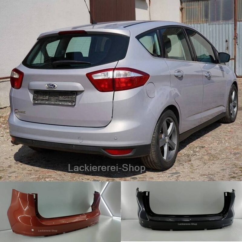 STOßSTANGE HINTEN LACKIERT IN WUNSCHFARBE für Ford C-MAX 2010-2019 mit PDC