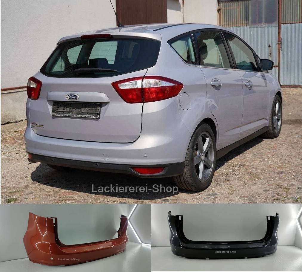 STOßSTANGE HINTEN LACKIERT IN WUNSCHFARBE für Ford C-MAX 2010-2019 mit PDC