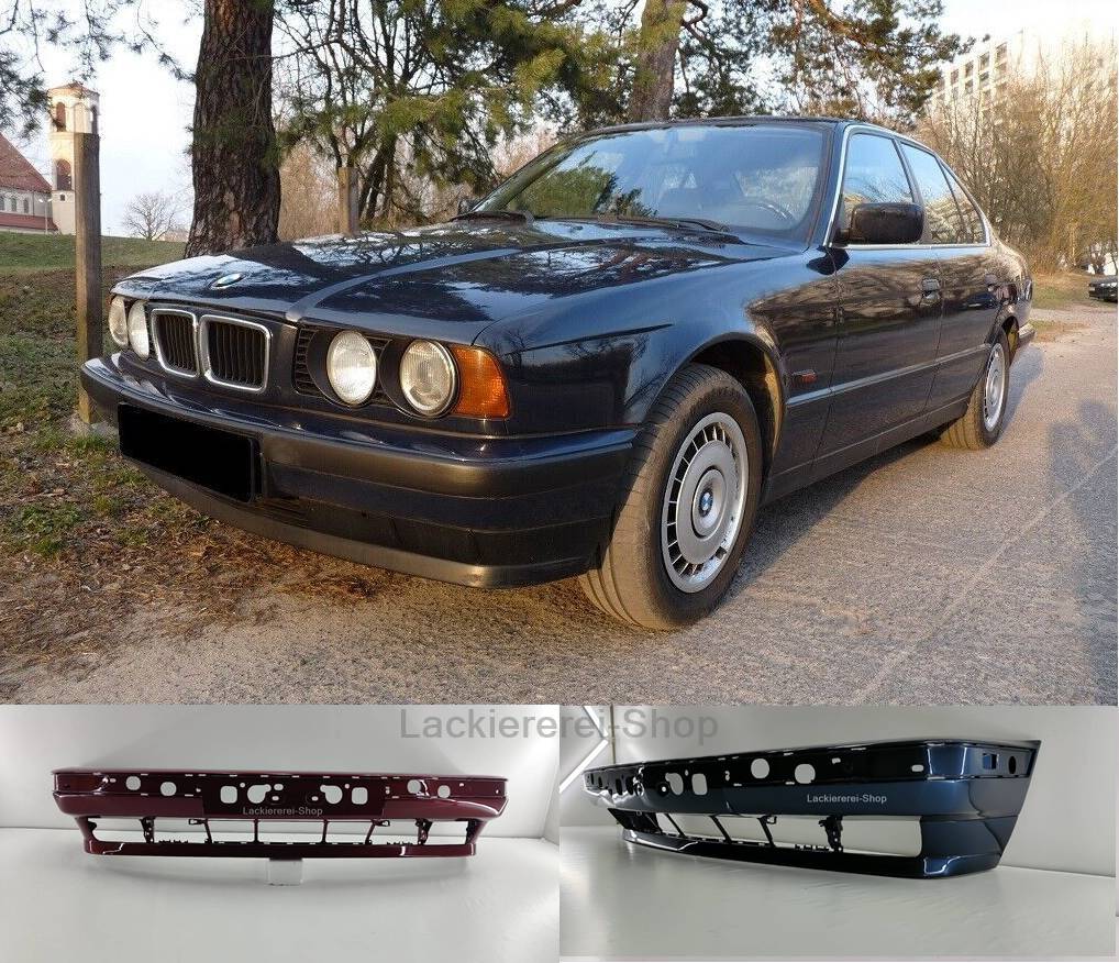 STOßSTANGE VORNE LACKIERT IN WUNSCHFARBE NEU passend für BMW 5er E34 1987-1996