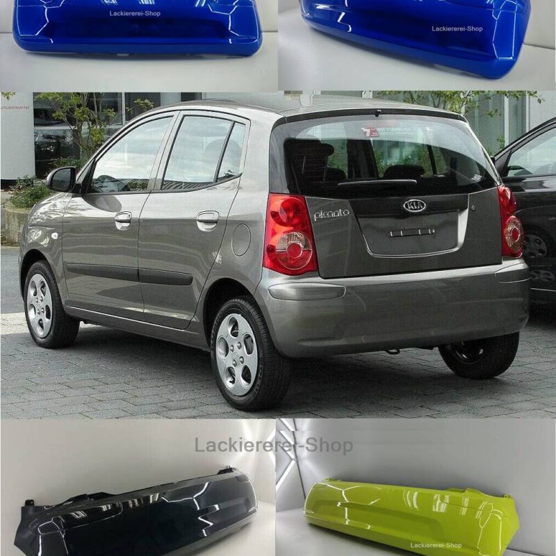 STOßSTANGE HINTEN LACKIERT IN WUNSCHFARBE NEU für Kia Picanto 2008-2011