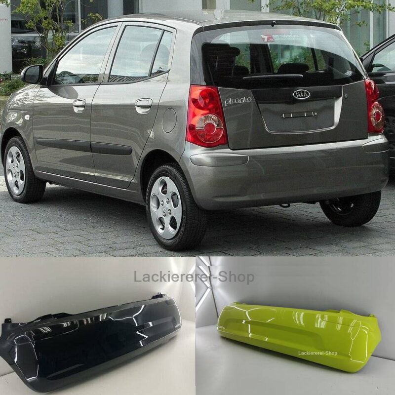 STOßSTANGE HINTEN LACKIERT IN WUNSCHFARBE NEU für Kia Picanto 2008-2011