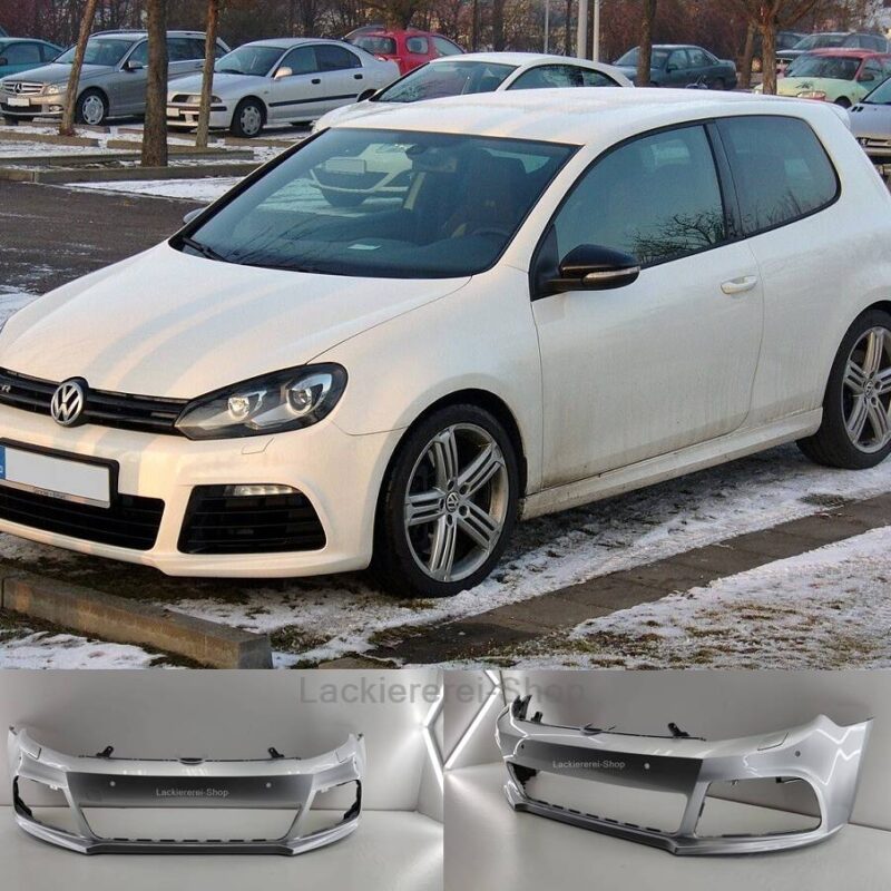 STOßSTANGE VORNE LACKIERT IN WUNSCHFARBE NEU für VW Golf 6 R SET