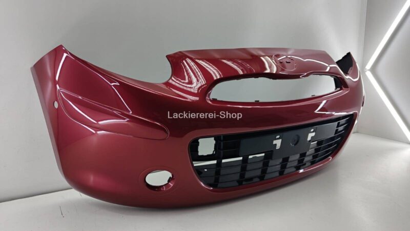STOßSTANGE VORNE LACKIERT IN WUNSCHFARBE NEU für Nissan Micra 2010-2013 mit PDC – Bild 3
