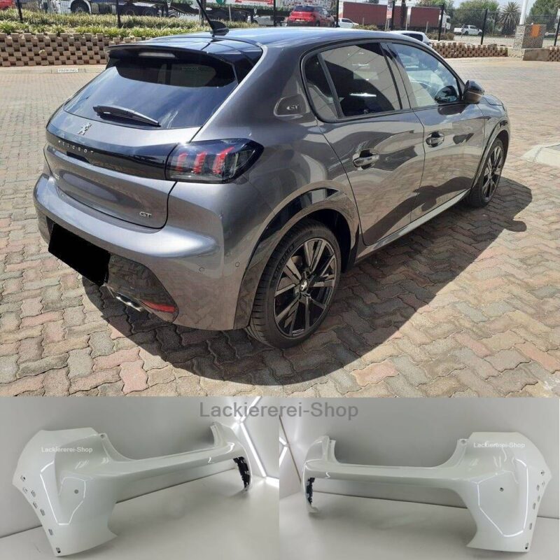 STOßSTANGE HINTEN LACKIERT IN WUNSCHFARBE NEU für Peugeot 208 2019- GT-Line