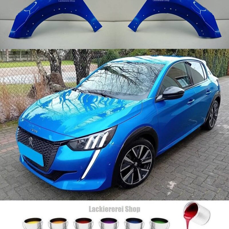 KOTFLÜGEL VORNE LACKIERT IN WUNSCHFARBE NEU für Peugeot 208 II 2019- GT-Line