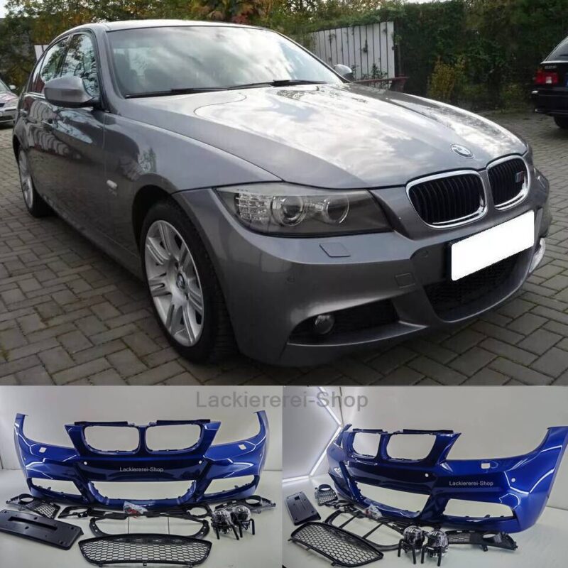 STOßSTANGE VORNE LACKIERT IN WUNSCHFARBE für BMW 3 E90/E91 2008-2012 M-PAKET SET