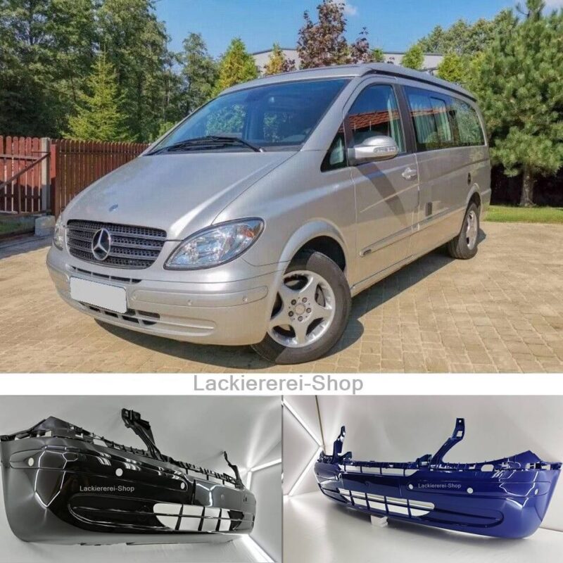 STOßSTANGE VORNE LACKIERT IN WUNSCHFARBE NEU für Mercedes Viano 2003-2010 PDC