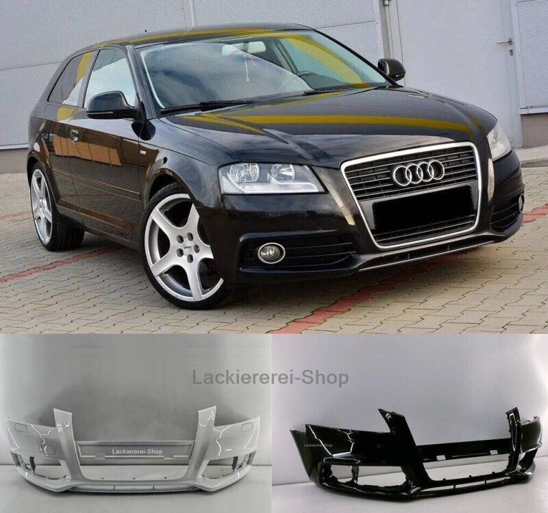STOßSTANGE VORNE LACKIERT IN WUNSCHFARBE NEU für Audi A3 8P 2008-2012 S-LINE