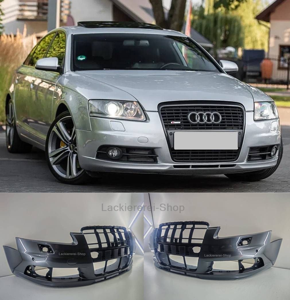 Audi A6 C6 S-LINE 04-08 STOßSTANGE VORNE LACKIERT IN WUNSCHFARBE ORIGINALTEIL