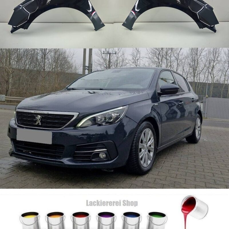 KOTFLÜGEL VORNE LACKIERT IN WUNSCHFARBE NEU für Peugeot 308 2013-2021