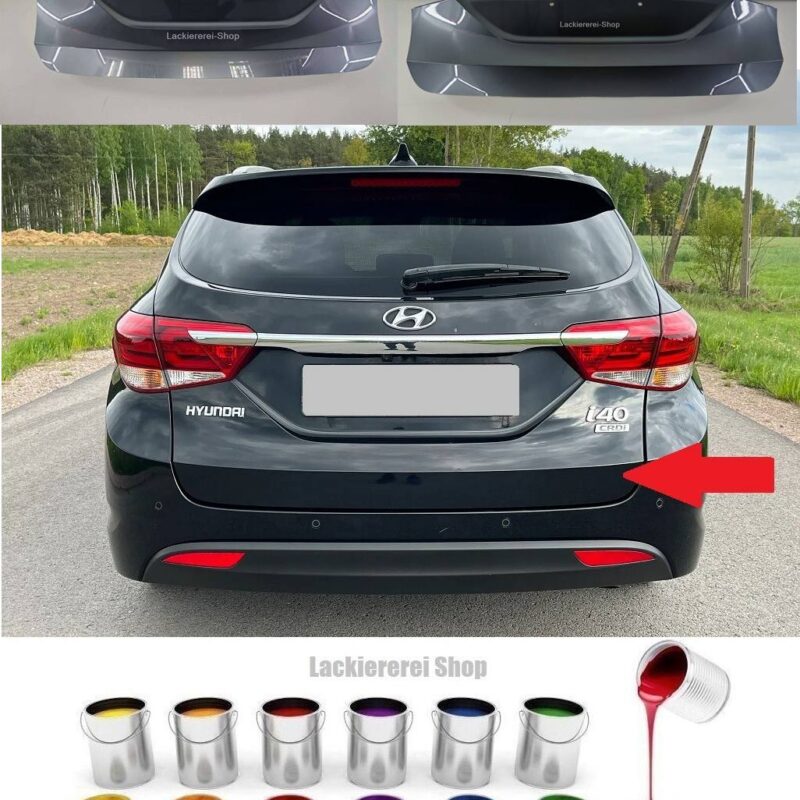 HECKKLAPPE BLENDE LACKIERT IN WUNSCHFARBE NEU ORIGINALTEIL für Hyundai i40 2011-2019