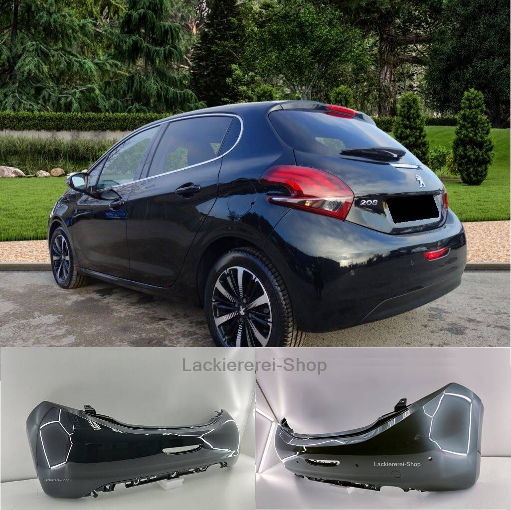 STOßSTANGE HINTEN LACKIERT IN WUNSCHFARBE NEU für Peugeot 208 2012-2019
