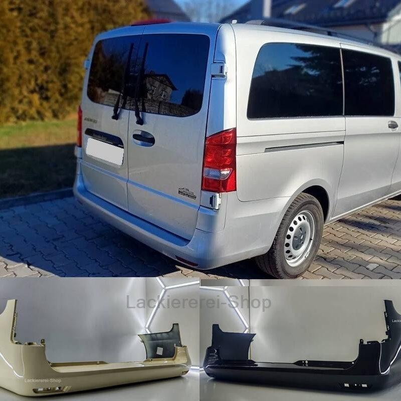 STOßSTANGE HINTEN LACKIERT IN WUNSCHFARBE NEU für Mercedes Vito W447 2014-2019