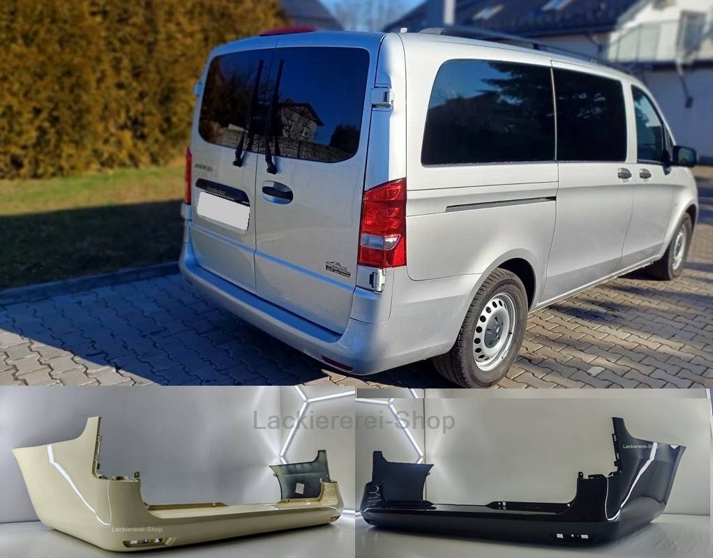 STOßSTANGE HINTEN LACKIERT IN WUNSCHFARBE NEU für Mercedes Vito W447 2014-2019