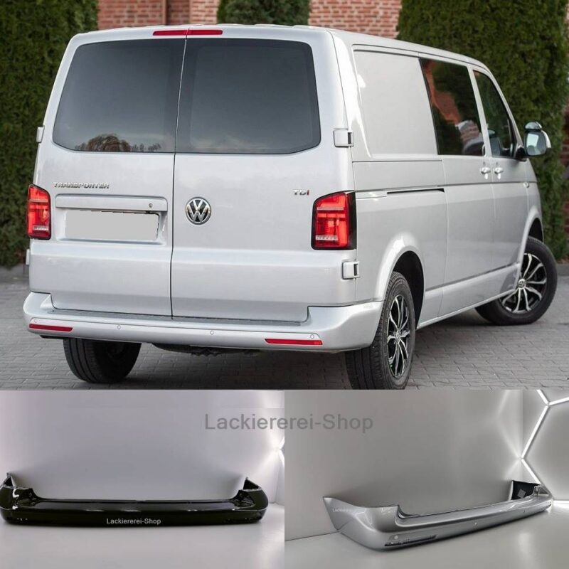 STOßSTANGE HINTEN LACKIERT IN WUNSCHFARBE NEU für VW T6 mit Flügeltüren