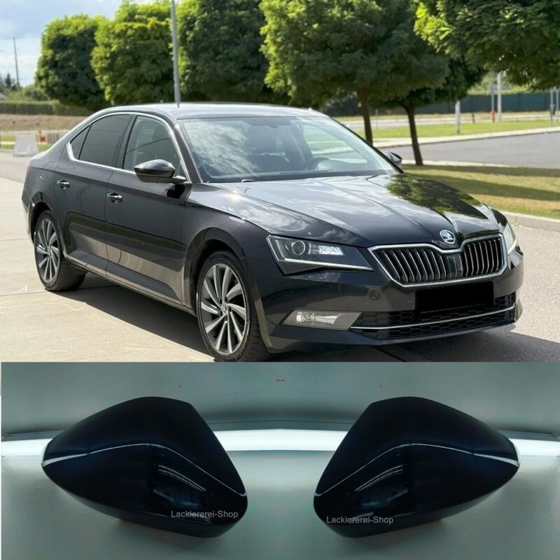 AUßENSPIEGEL KAPPE/GEHÄUSE LACKIERT IN WUNSCHFARBE NEU für Skoda Superb III