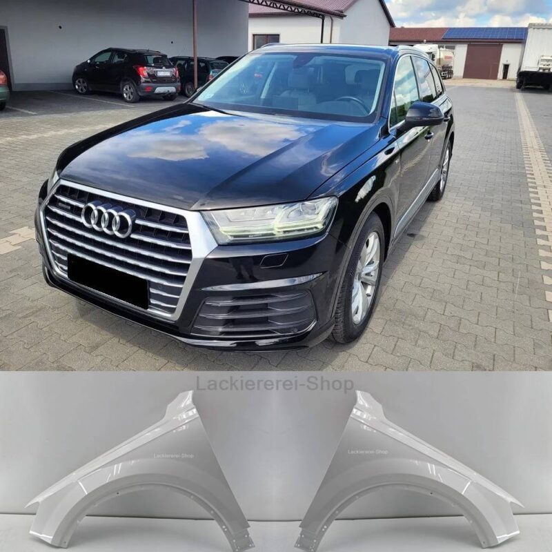 KOTFLÜGEL VORNE LACKIERT IN WUNSCHFARBE NEU für Audi Q7 2015-2024 ALU