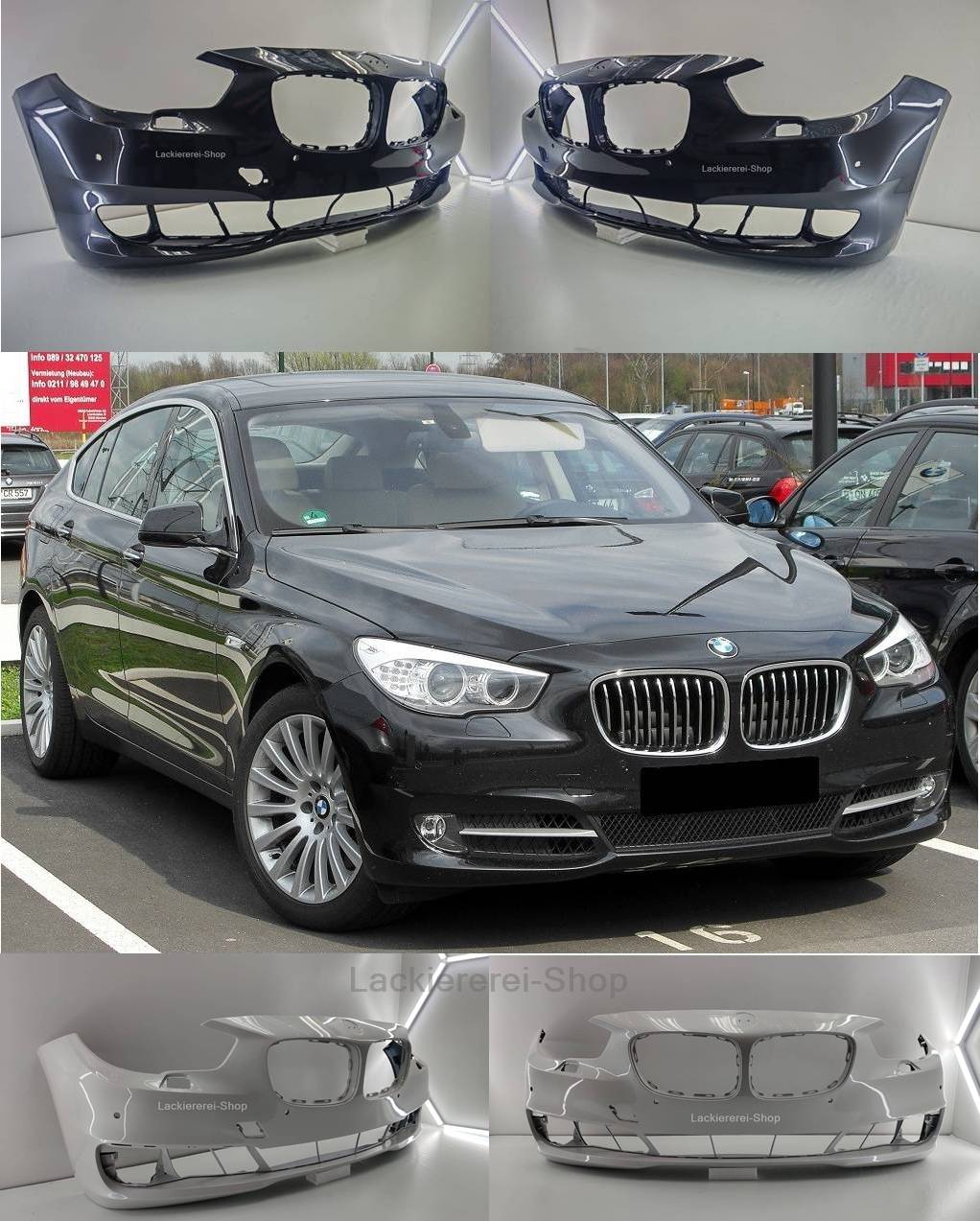 STOßSTANGE VORNE LACKIERT IN WUNSCHFARBE NEU für BMW 5er GT 2009-2013
