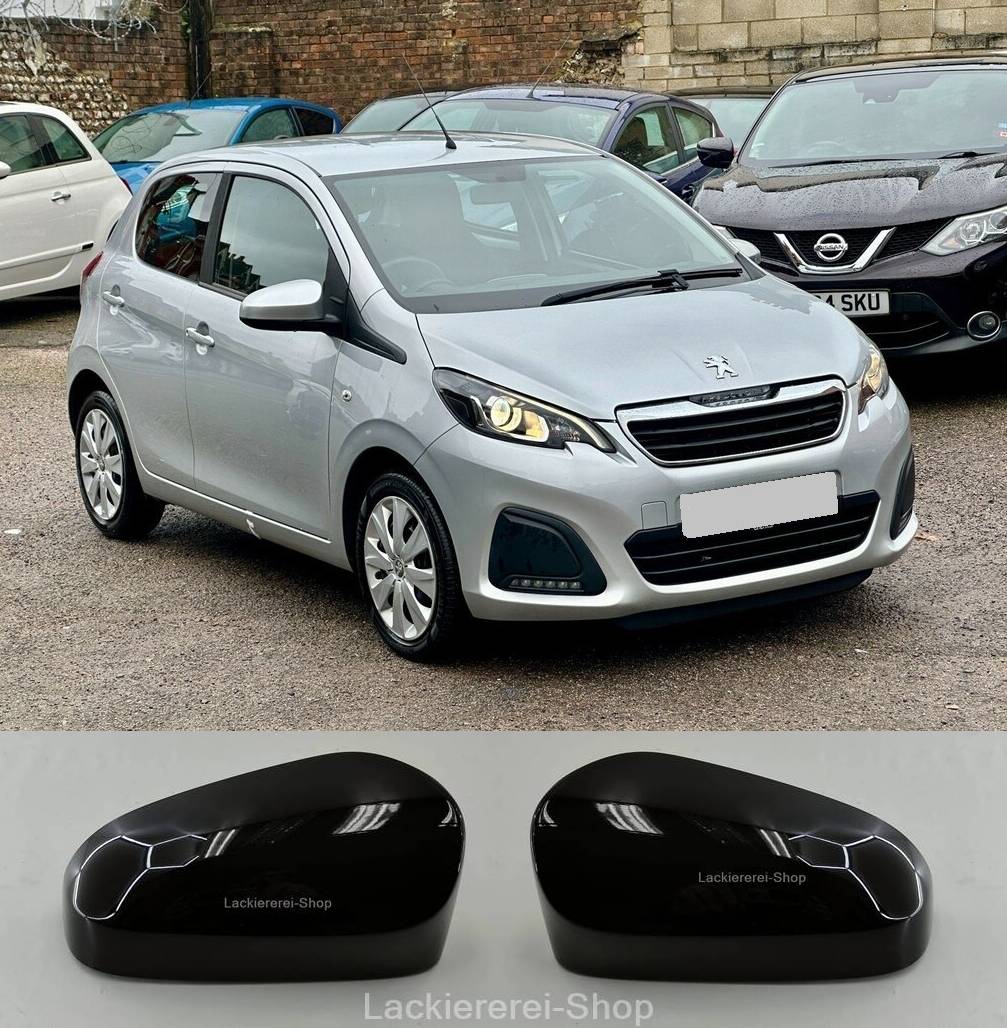 AUßENSPIEGEL KAPPE/GEHÄUSE LACKIERT IN WUNSCHFARBE NEU für Peugeot 108 2014-2021