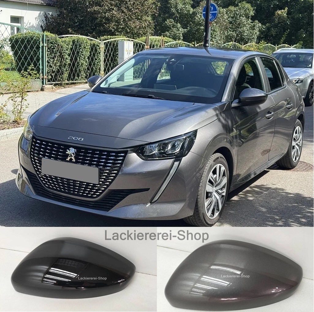 AUßENSPIEGEL KAPPE/GEHÄUSE LACKIERT IN WUNSCHFARBE NEU für Peugeot 208 2019-