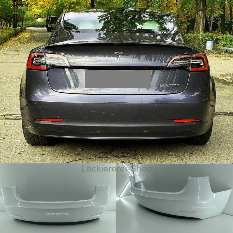 STOßSTANGE HINTEN LACKIERT IN WUNSCHFARBE NEU für TESLA Model 3 2017-2023