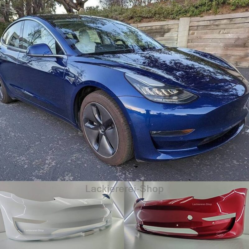 STOßSTANGE VORNE LACKIERT IN WUNSCHFARBE NEU für TESLA Model 3 2017-2023