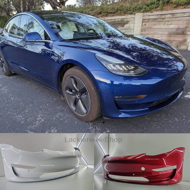 STOßSTANGE VORNE LACKIERT IN WUNSCHFARBE NEU für TESLA Model 3 2017-2023