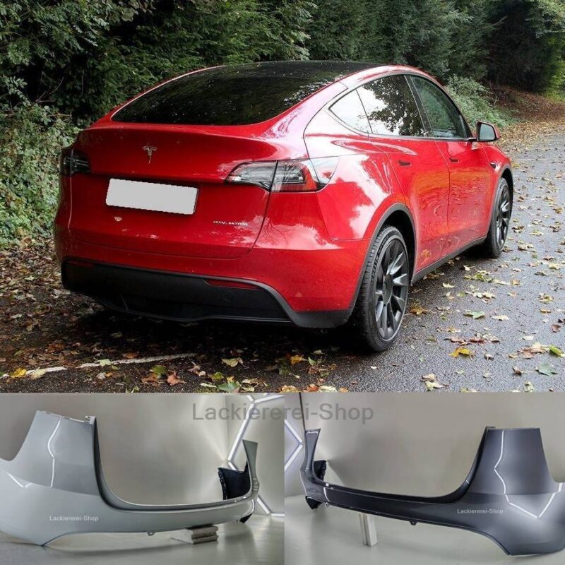 STOßSTANGE HINTEN LACKIERT IN WUNSCHFARBE NEU für TESLA Model Y 2020-2025