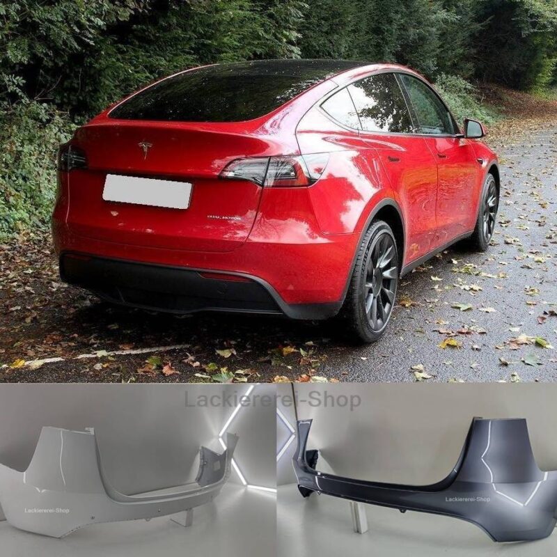STOßSTANGE HINTEN LACKIERT IN WUNSCHFARBE NEU für TESLA Model Y 2020-2025