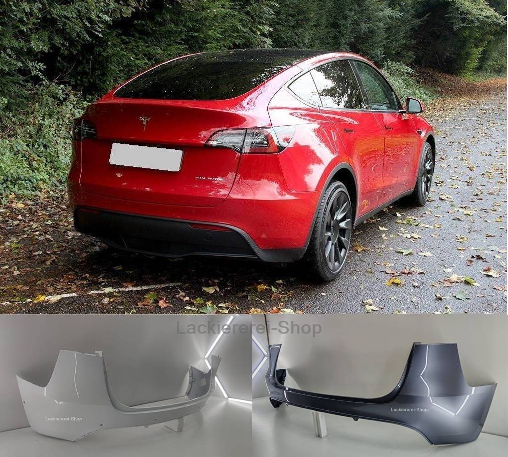 STOßSTANGE HINTEN LACKIERT IN WUNSCHFARBE NEU für TESLA Model Y 2020-2025