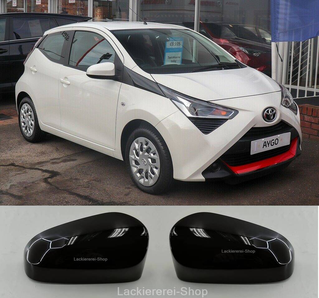 AUßENSPIEGEL KAPPE/GEHÄUSE LACKIERT IN WUNSCHFARBE NEU für Toyota Aygo 2014-2021