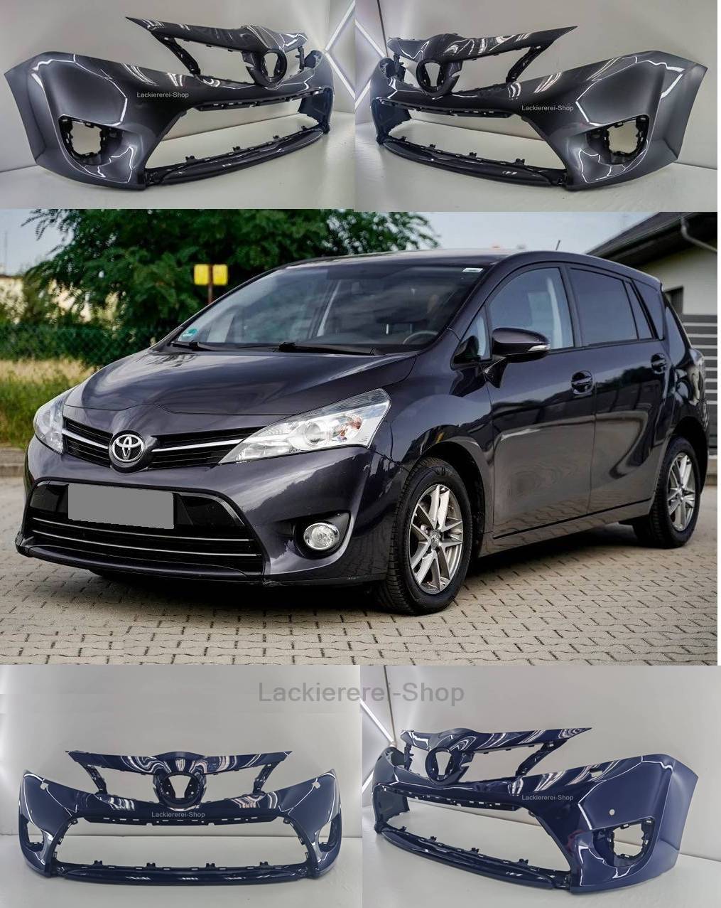STOßSTANGE VORNE LACKIERT IN WUNSCHFARBE NEU für Toyota Verso 2013-2019