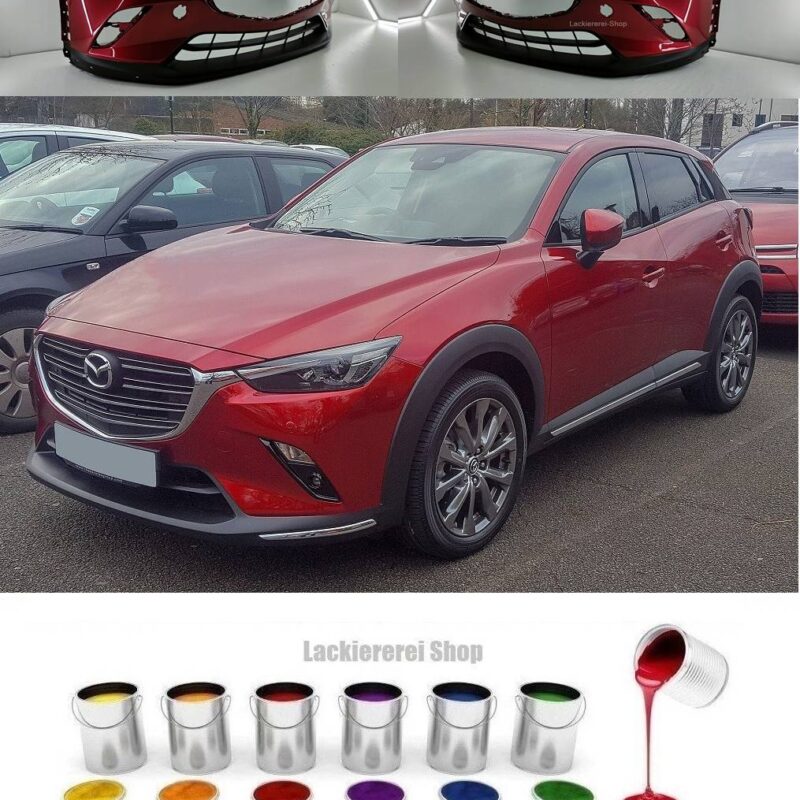 STOßSTANGE VORNE LACKIERT IN WUNSCHFARBE NEU für Mazda CX-3 2018-2021