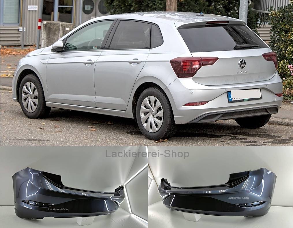 STOßSTANGE HINTEN LACKIERT IN WUNSCHFARBE NEU für VW Polo 2021- (auch R-Line/GTI)