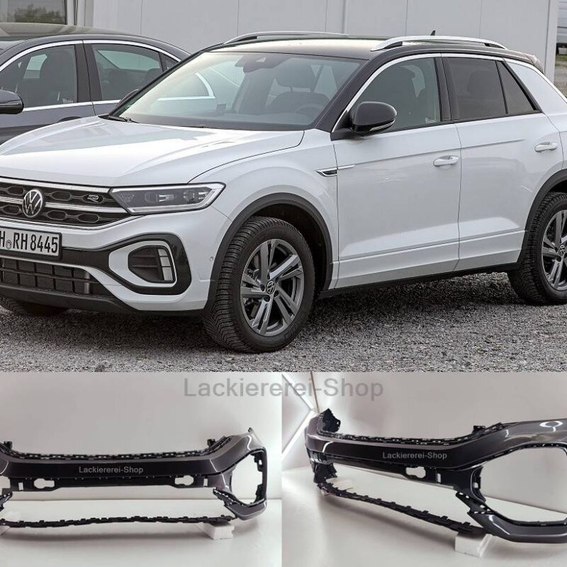 STOßSTANGE VORNE LACKIERT IN WUNSCHFARBE NEU für VW T-Roc R/R-Line 2022-2025