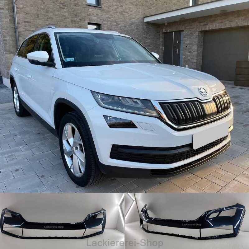 STOßSTANGE VORNE LACKIERT IN WUNSCHFARBE NEU für Skoda Kodiaq 2016-2021 mit SRA