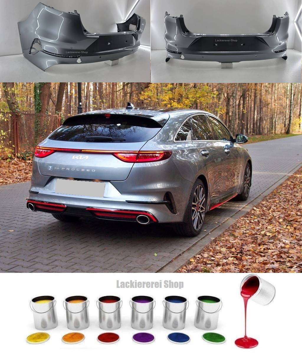 STOßSTANGE HINTEN LACKIERT IN WUNSCHFARBE KIA PROCEED GT 2018-2025 ORIGINALTEIL NEU