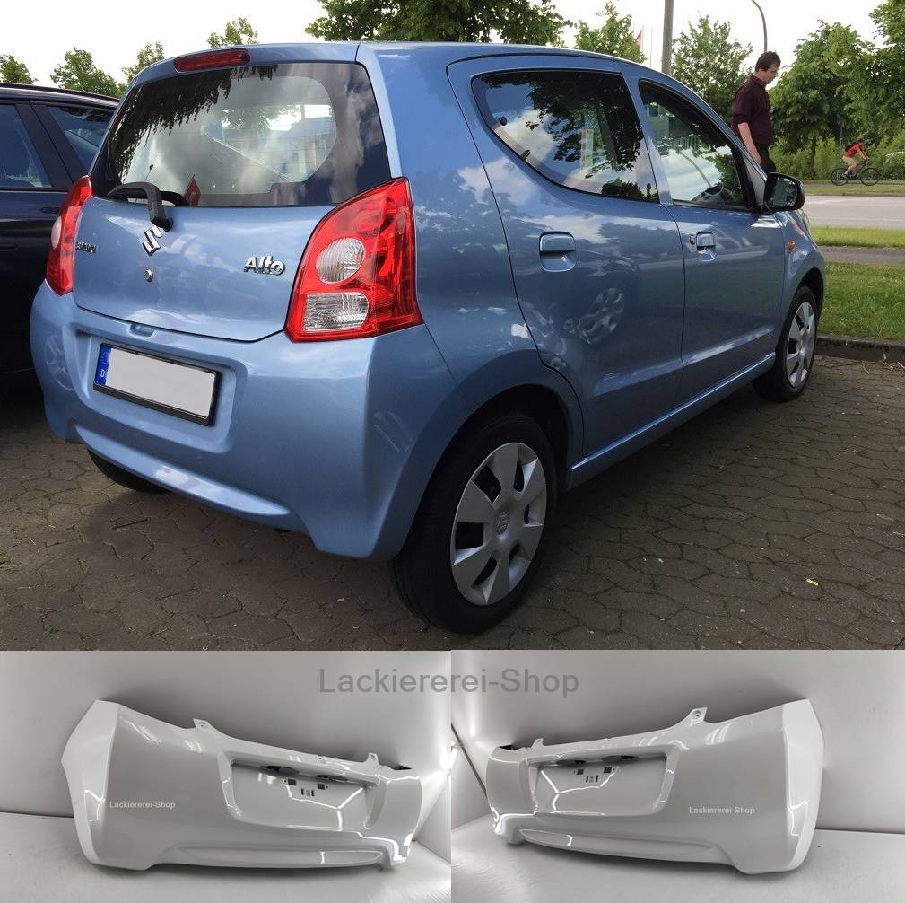 STOßSTANGE HINTEN LACKIERT IN WUNSCHFARBE NEU für Suzuki Alto 2009-2015