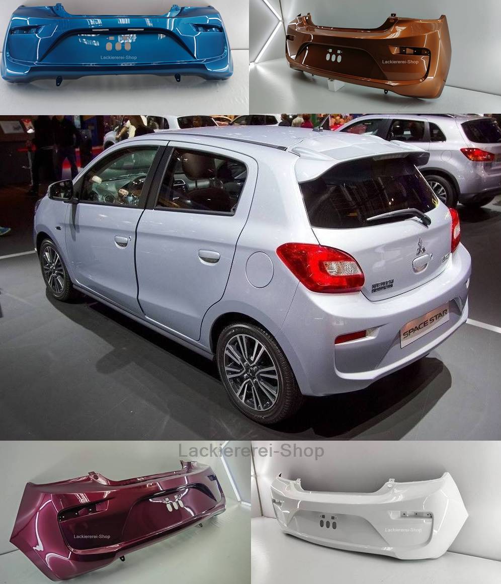 STOßSTANGE HINTEN LACKIERT IN WUNSCHFARBE für Mitsubishi Space Star 2016-2019